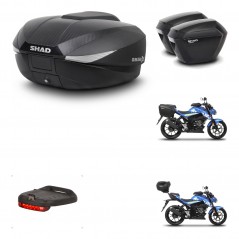 SHAD Maletas sh23 + soporte montaje baul SH58 accesorios KIT-458604
