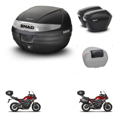 SHAD Maletas sh23 + soporte montaje baul SH29 accesorios KIT-458634