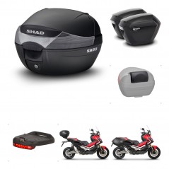 SHAD Maletas sh23 + soporte montaje baul SH33 accesorios KIT-458648