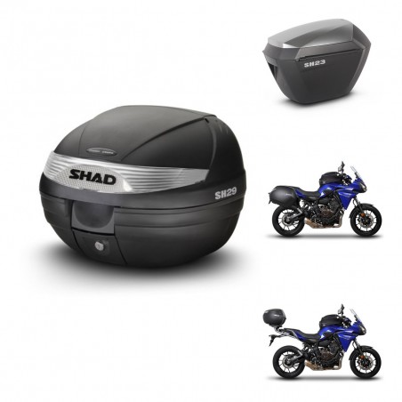 SHAD Maletas sh23 alu + soporte montaje baul SH29 KIT-458739