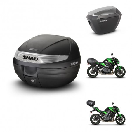 SHAD Maletas sh23 alu + soporte montaje baul SH29 KIT-458760