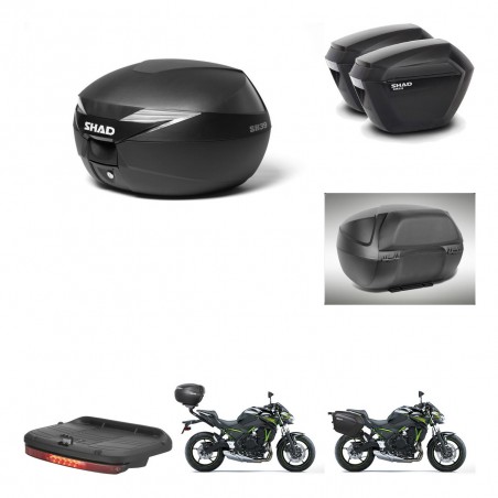 SHAD Maletas sh23 + soporte montaje baul SH39 accesorios KIT-458800