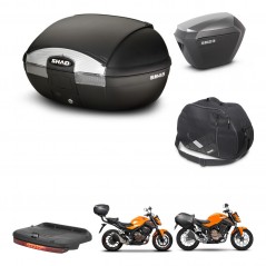 SHAD Maletas sh23 alu + soporte montaje baul SH45 accesorios KIT-458810