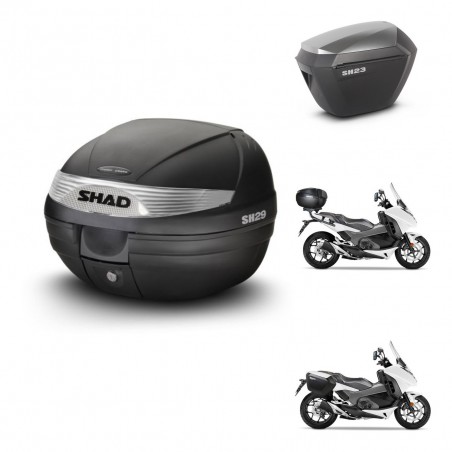 SHAD Maletas sh23 alu + soporte montaje baul SH29 KIT-458824