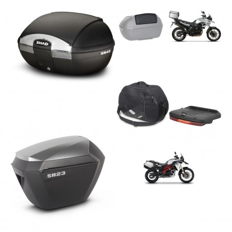 SHAD Maletas sh23 alu + soporte montaje baul SH45 accesorios KIT-458830