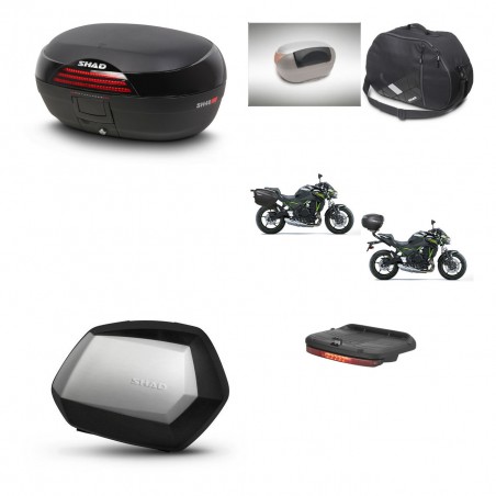 SHAD SH35 PREMIUM suitcases + mounting bracket SH46 trunk accessories 45 L KIT-458834