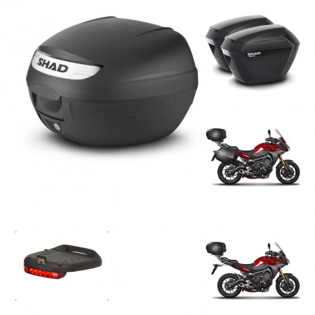 SHAD Maletas sh23 + soporte montaje baul SH26 accesorios KIT-458981