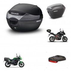 SHAD Maletas sh23 alu + soporte montaje baul SH33 accesorios KIT-459055