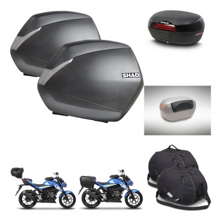 SHAD Baul SH46 + soporte montaje maletas SH36 accesorios 45 L KIT-459108