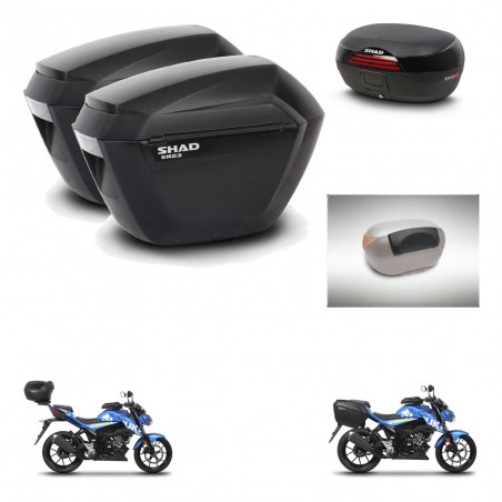 SHAD Baul SH46 + soporte montaje maletas sh23 accesorios 45 L KIT-459109
