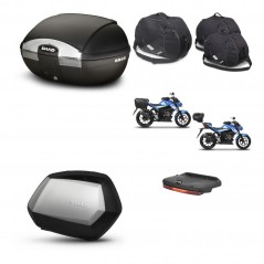 SHAD Maletas SH35 PREMIUM + soporte montaje baul SH45 accesorios KIT-459128