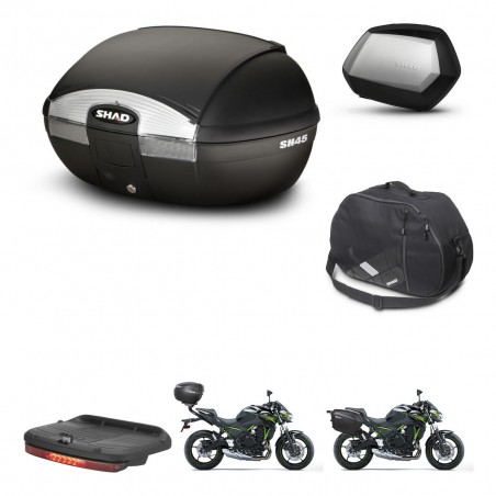SHAD Maletas SH35 PREMIUM + soporte montaje baul SH45 accesorios KIT-459156