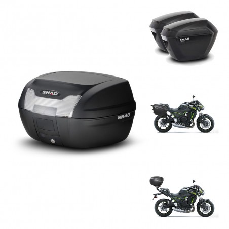 SHAD Maletas sh23 + soporte montaje baul SH40 KIT-459174