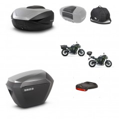 SHAD SH23 alu suitcases + mounting bracket SH59 trunk accessories 59L KIT-459225