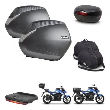 SHAD Baul SH46 + soporte montaje maletas SH36 accesorios 45 L KIT-459270