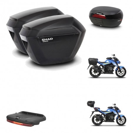 SHAD Baul SH46 + soporte montaje maletas sh23 accesorios 45 L KIT-459271