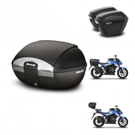 SHAD Maletas sh23 + soporte montaje baul SH45 KIT-459298