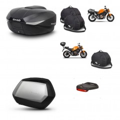 SHAD Maletas SH35 PREMIUM + soporte montaje baul SH58 accesorios KIT-459343