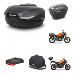 SHAD Maletas sh23 alu + soporte montaje baul SH58 accesorios KIT-459344