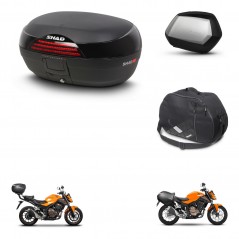 SHAD Maletas SH35 PREMIUM + soporte montaje baul SH46 accesorios 45 L KIT-459352