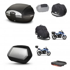 SHAD Maletas SH35 PREMIUM + soporte montaje baul SH45 accesorios KIT-459359