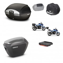 SHAD SH23 alu suitcases + mounting bracket SH45 trunk accessories KIT-459360