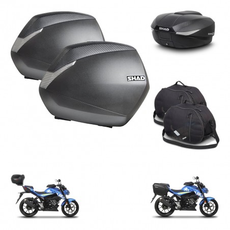 SHAD Baul SH58 + soporte montaje maletas SH36 accesorios KIT-459471