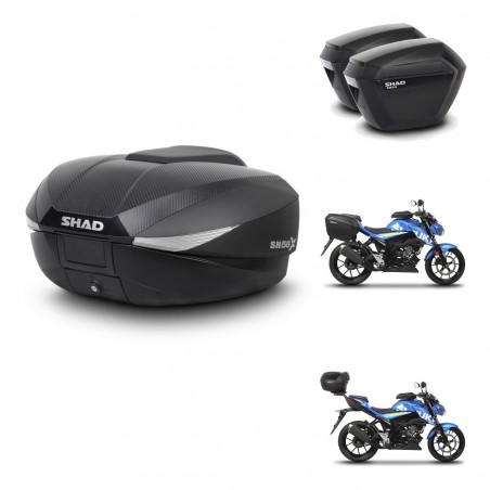 SHAD Maletas sh23 + soporte montaje baul SH58 KIT-459472