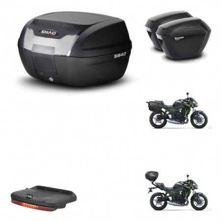 SHAD Maletas sh23 + soporte montaje baul SH40 accesorios KIT-459501