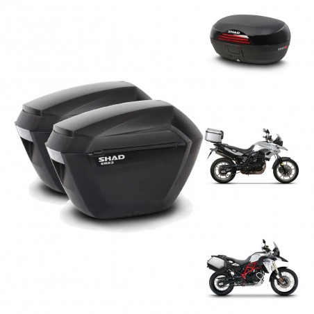 SHAD SH46 trunk + mounting bracket sh23 suitcases 45 L KIT-459529