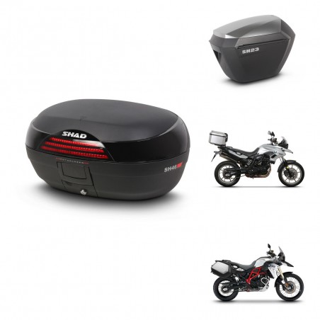 SHAD Maletas sh23 alu + soporte montaje baul SH46 45 L KIT-459532