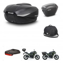 SHAD SH23 alu suitcases + mounting bracket SH58 trunk accessories KIT-459569