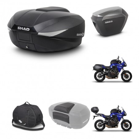 SHAD Maletas sh23 alu + soporte montaje baul SH58 accesorios KIT-459582