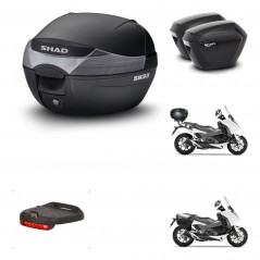 SHAD Maletas sh23 + soporte montaje baul SH33 accesorios KIT-459651