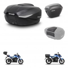 SHAD SH23 alu suitcases + mounting bracket SH58 trunk accessories KIT-459660