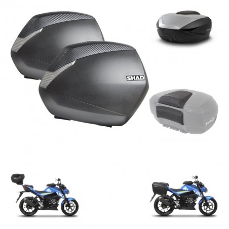 SHAD Baul SH59 + soporte montaje maletas SH36 accesorios 59L KIT-459685