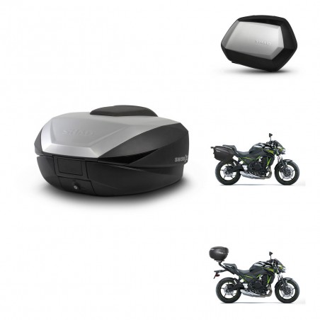 SHAD Maletas SH35 PREMIUM + soporte montaje baul SH59 59L KIT-459750