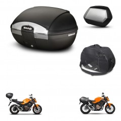 SHAD Maletas SH35 PREMIUM + soporte montaje baul SH45 accesorios KIT-459775