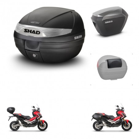 SHAD Maletas sh23 alu + soporte montaje baul SH29 accesorios KIT-459788
