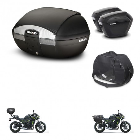 SHAD Maletas sh23 + soporte montaje baul SH45 accesorios KIT-459818