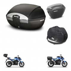 SHAD Maletas sh23 alu + soporte montaje baul SH45 accesorios KIT-459860