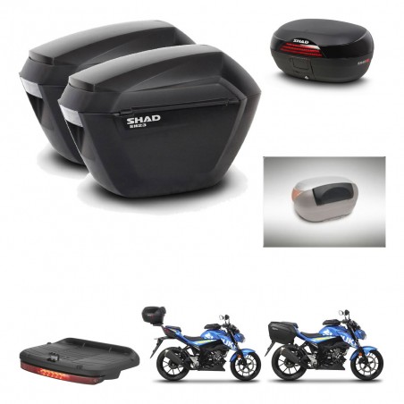 SHAD Baul SH46 + soporte montaje maletas sh23 accesorios 45 L KIT-459882