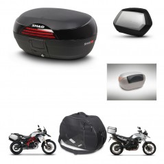 SHAD Maletas SH35 PREMIUM + soporte montaje baul SH46 accesorios 45 L KIT-459933