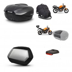 SHAD Maletas SH35 PREMIUM + soporte montaje baul SH58 accesorios KIT-459983
