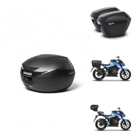 SHAD Maletas sh23 + soporte montaje baul SH39 KIT-459997