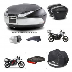 SHAD Maletas sh23 + soporte montaje baul SH48 tapa respaldo accesorios KIT-460001