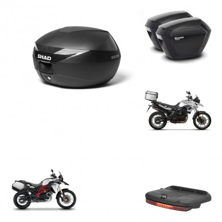 SHAD Maletas sh23 + soporte montaje baul SH39 accesorios KIT-460013