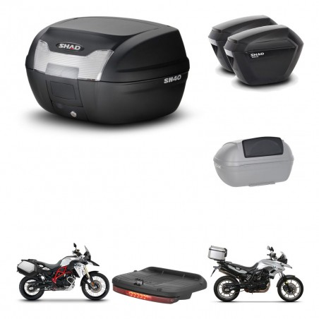SHAD Maletas sh23 + soporte montaje baul SH40 accesorios KIT-460015