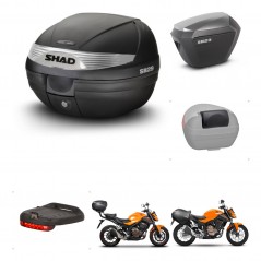SHAD SH23 alu suitcases + mounting bracket SH29 trunk accessories KIT-460040