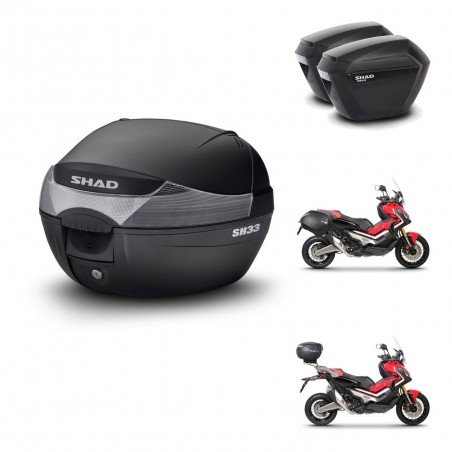 SHAD Maletas sh23 + soporte montaje baul SH33 KIT-460061